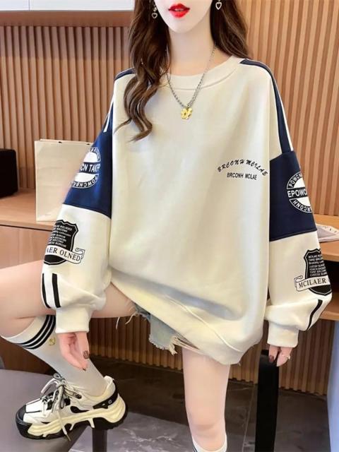 爆ヤス価格2490円★女性用オーバーサイズの長袖キャップレスセーター、コントラストホワイトパイピング 日本サイズL < 女性ファッション 爆ヤス価格2490円★女性用オーバーサイズの長袖キャップレスセーター、コントラストホワイトパイピング 日本サイズL < 女性ファッションの