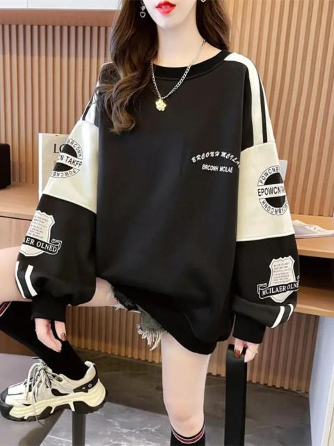 爆ヤス価格2490円★女性用オーバーサイズの長袖キャップレスセーター、コントラストホワイトパイピング 日本サイズL < 女性ファッション 爆ヤス価格2490円★女性用オーバーサイズの長袖キャップレスセーター、コントラストホワイトパイピング 日本サイズL < 女性ファッションの