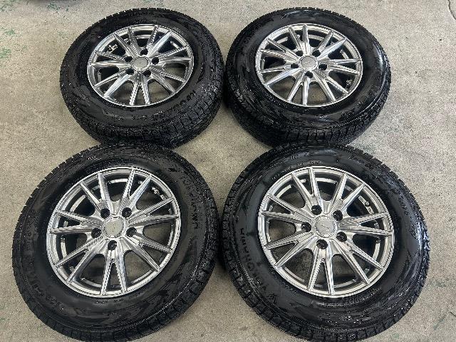 0092472)���Y���ÃX�^�b�h���X�^�C�����R�n�}�A�C�X�K�[�h4�{���i�A���~�z�C�[���Z�b�g�p�W�F���~�j175/80R15�������� �� ������/�o�C�N