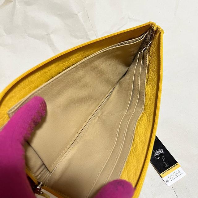 高級 オーストリッチ L字ファスナー財布 イエロー 本革 薄型 金運 訳あり < 女性ファッション 高級 オーストリッチ L字ファスナー財布 イエロー 本革 薄型 金運 訳あり < 女性ファッションの