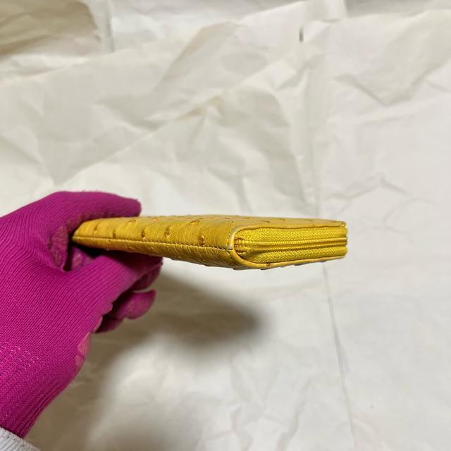 高級 オーストリッチ L字ファスナー財布 イエロー 本革 薄型 金運 訳あり < 女性ファッション 高級 オーストリッチ L字ファスナー財布 イエロー 本革 薄型 金運 訳あり < 女性ファッションの