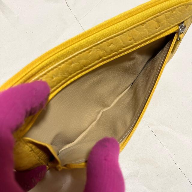 高級 オーストリッチ L字ファスナー財布 イエロー 本革 薄型 金運 訳あり < 女性ファッション 高級 オーストリッチ L字ファスナー財布 イエロー 本革 薄型 金運 訳あり < 女性ファッションの