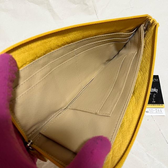 高級 オーストリッチ L字ファスナー財布 イエロー 本革 薄型 金運 訳あり < 女性ファッション 高級 オーストリッチ L字ファスナー財布 イエロー 本革 薄型 金運 訳あり < 女性ファッションの