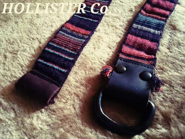 【Hollister】ホリスター Vintage レザー×コットン コンビベルト 34/ネイティブ柄 < ブランド 【Hollister】ホリスター Vintage レザー×コットン コンビベルト 34/ネイティブ柄 < ブランドの