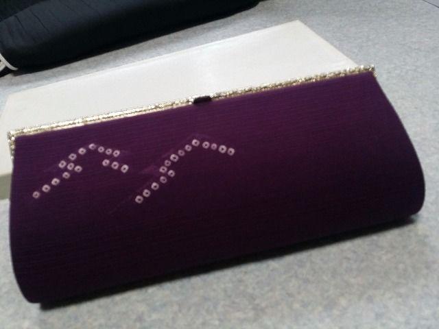 アンティーク♪未使用・超美麗クラッチバック【紫】和装party < 女性ファッション  アンティーク♪未使用・超美麗クラッチバック【紫】和装party  < 女性ファッションの
