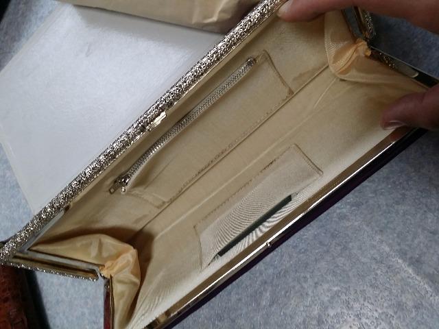 アンティーク♪未使用・超美麗クラッチバック【紫】和装party < 女性ファッション  アンティーク♪未使用・超美麗クラッチバック【紫】和装party < 女性ファッションの