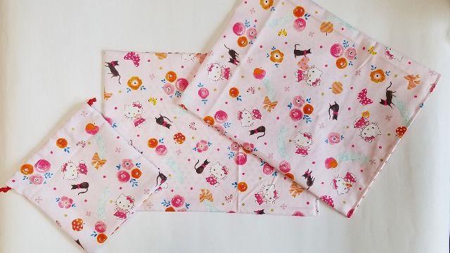 【レア柄】【限定】★ 31 ランチョンマット2枚&巾着 3点set (^o^)キティ  ハンドメイド < インテリア/ライフ  【レア柄】【限定】★ 31 ランチョンマット2枚&巾着 3点set (^o^)キティ  ハンドメイド  < インテリア/ライフの