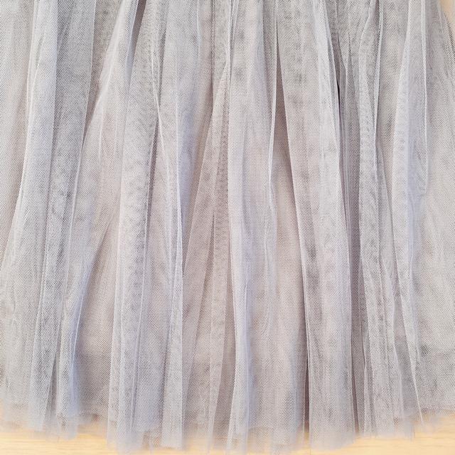 グレーチュールミニスカートフレアスカート灰色シースルー < 女性ファッション グレーチュールミニスカートフレアスカート灰色シースルー < 女性ファッションの