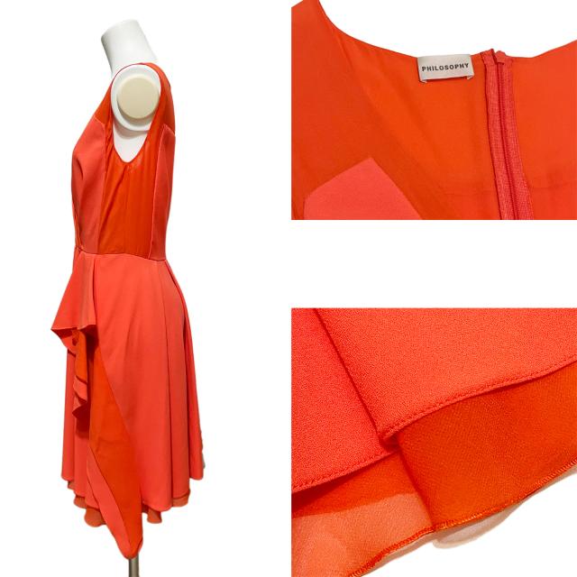 新品フィロソフィーPHILOSOPHYシフォンドレスワンピース38オ < 女性ファッション 新品フィロソフィーPHILOSOPHYシフォンドレスワンピース38オ < 女性ファッションの