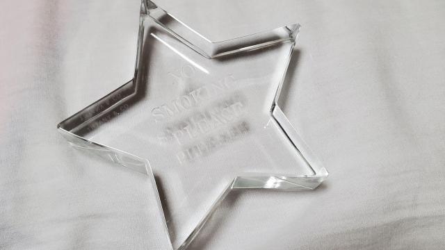 正規未使用 限定 ティファニー スターリフレクション ペーパーウェイト ステラ オーナメント 五芒星 レタリングメッセージオブジェ < ブランド  正規未使用 限定 ティファニー スターリフレクション ペーパーウェイト ステラ オーナメント 五芒星 レタリングメッセージオブジェ < ブランドの
