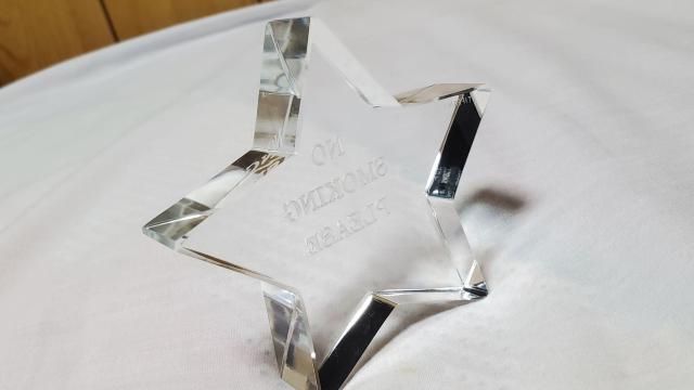 正規未使用 限定 ティファニー スターリフレクション ペーパーウェイト ステラ オーナメント 五芒星 レタリングメッセージオブジェ < ブランド  正規未使用 限定 ティファニー スターリフレクション ペーパーウェイト ステラ オーナメント 五芒星 レタリングメッセージオブジェ < ブランドの