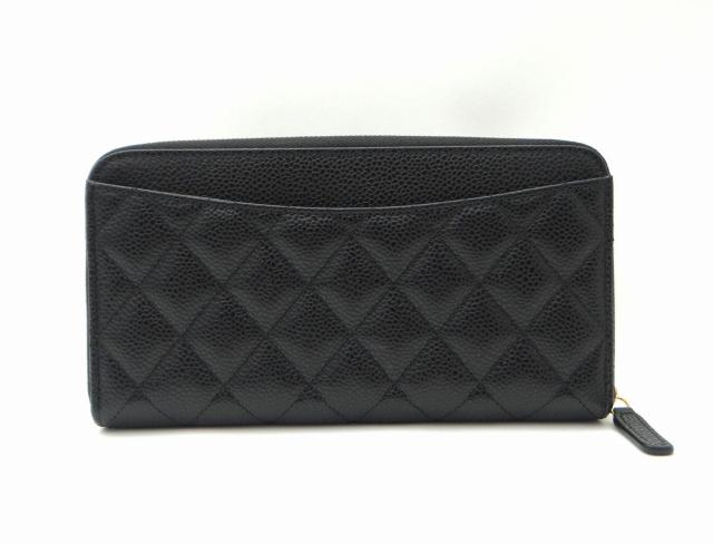 CHANEL シャネル AP0242 マトラッセ ココマーク キャビアスキン ラウンドファスナー長財布 ブラック<新品> < ブランド CHANEL シャネル AP0242 マトラッセ ココマーク キャビアスキン ラウンドファスナー長財布 ブラック<新品> < ブランドの