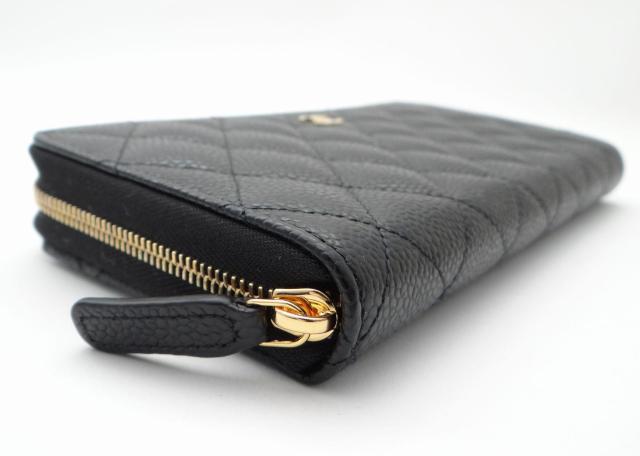 CHANEL シャネル AP0242 マトラッセ ココマーク キャビアスキン ラウンドファスナー長財布 ブラック<新品> < ブランド CHANEL シャネル AP0242 マトラッセ ココマーク キャビアスキン ラウンドファスナー長財布 ブラック<新品> < ブランドの