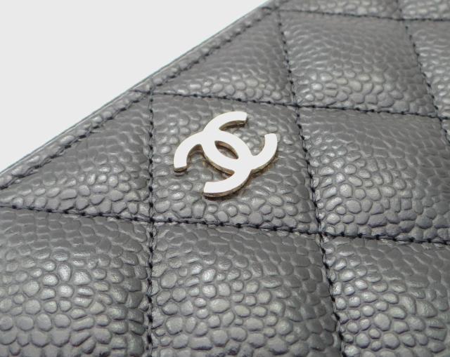 CHANEL シャネル AP0242 マトラッセ ココマーク キャビアスキン ラウンドファスナー長財布 ブラック<新品> < ブランド CHANEL シャネル AP0242 マトラッセ ココマーク キャビアスキン ラウンドファスナー長財布 ブラック<新品> < ブランドの