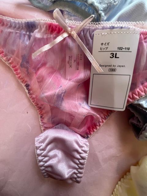 3Lサイズ!5枚セット!光沢ツルツル素材!シフォン使い!高貴品格!色とりどり!エレガント!Tバックショーツ!No.空 < 女性ファッション  3Lサイズ!5枚セット!光沢ツルツル素材!シフォン使い!高貴品格!色とりどり!エレガント!Tバックショーツ!No.空 < 女性ファッションの