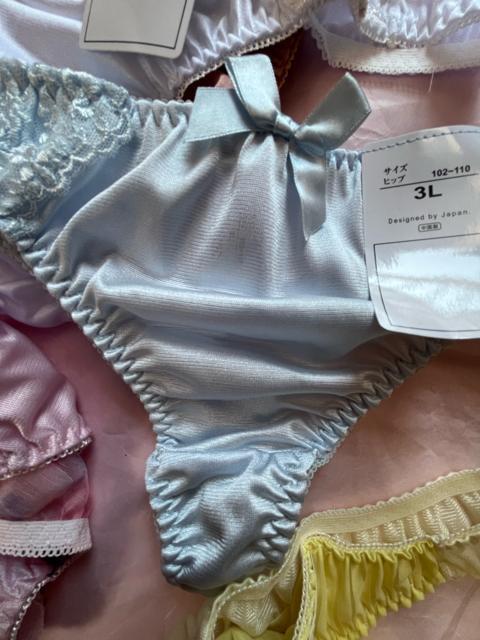 3Lサイズ!5枚セット!光沢ツルツル素材!シフォン使い!高貴品格!色とりどり!エレガント!Tバックショーツ!No.空 < 女性ファッション  3Lサイズ!5枚セット!光沢ツルツル素材!シフォン使い!高貴品格!色とりどり!エレガント!Tバックショーツ!No.空 < 女性ファッションの