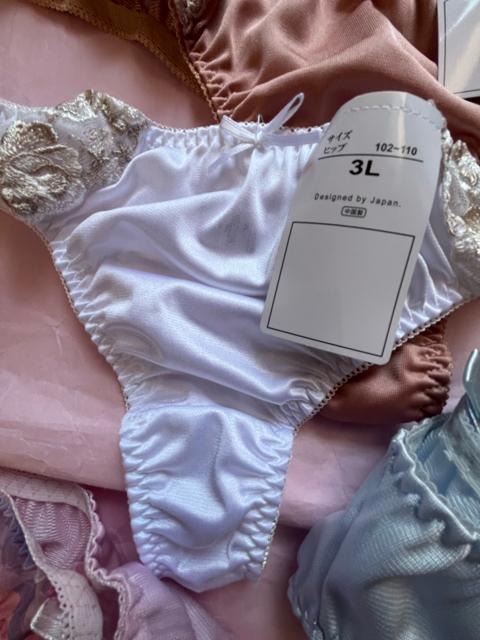3Lサイズ!5枚セット!光沢ツルツル素材!シフォン使い!高貴品格!色とりどり!エレガント!Tバックショーツ!No.空 < 女性ファッション  3Lサイズ!5枚セット!光沢ツルツル素材!シフォン使い!高貴品格!色とりどり!エレガント!Tバックショーツ!No.空 < 女性ファッションの