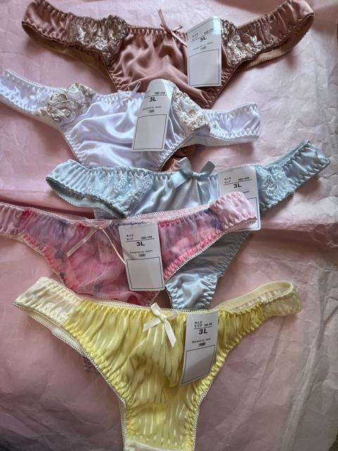 3Lサイズ!5枚セット!光沢ツルツル素材!シフォン使い!高貴品格!色とりどり!エレガント!Tバックショーツ!No.空 < 女性ファッション  3Lサイズ!5枚セット!光沢ツルツル素材!シフォン使い!高貴品格!色とりどり!エレガント!Tバックショーツ!No.空 < 女性ファッションの