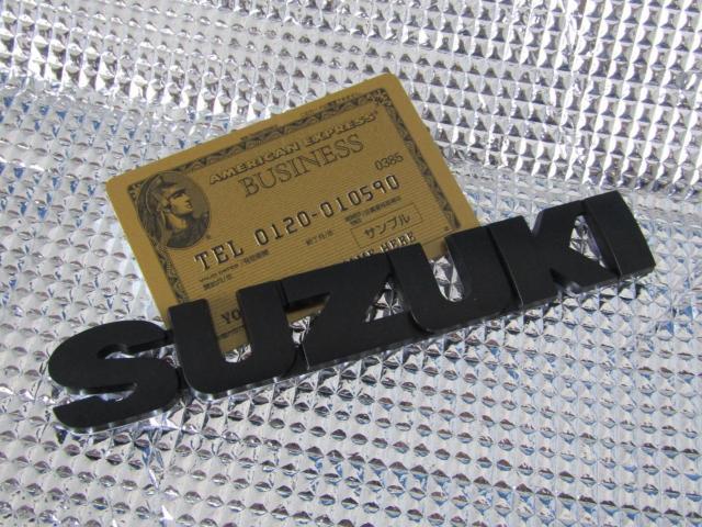 ●SUZUKI スズキ ABS製 抜文字TYPE MAD BLACK マッドブラック仕様 エンブレム! < 自動車/バイク ●SUZUKI スズキ ABS製 抜文字TYPE MAD BLACK マッドブラック仕様 エンブレム! < 自動車/バイク