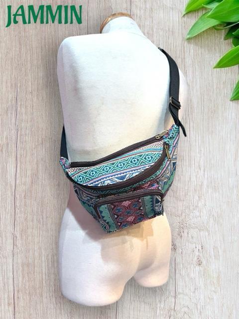 織り柄ウエストバッグ 男女兼用 ボディバッグ エスニック アジアン < 男性ファッション 織り柄ウエストバッグ 男女兼用 ボディバッグ エスニック アジアン < 男性ファッションの
