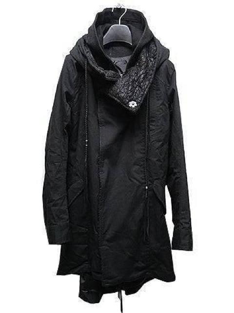 美品希少KMRIIケムリ LAYERED MODS COAT 2 BLACK < ブランド 美品希少KMRIIケムリ LAYERED MODS COAT 2 BLACK < ブランドの