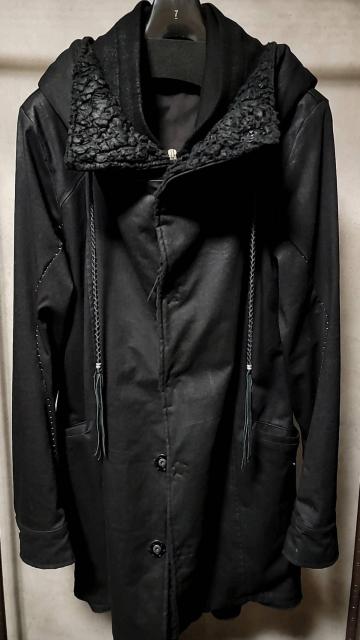 美品希少KMRIIケムリ LAYERED MODS COAT 2 BLACK < ブランド 美品希少KMRIIケムリ LAYERED MODS COAT 2 BLACK < ブランドの