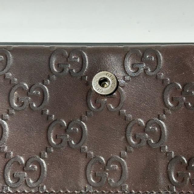 GUCCI �O�b�` 146229�E2149 �O�b�`�V�} ���U�[ ��܂蒷���z �u���E�� �� �u�����h�� 