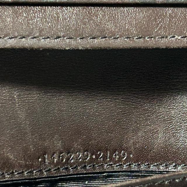 GUCCI �O�b�` 146229�E2149 �O�b�`�V�} ���U�[ ��܂蒷���z �u���E�� �� �u�����h�� 