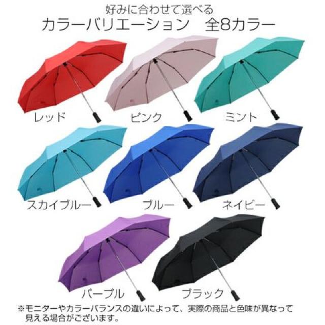 ワンタッチ開閉式 LEDライト付♪グラスファイバー折り畳み傘 収納袋付 パープル < 男性ファッション ワンタッチ開閉式 LEDライト付♪グラスファイバー折り畳み傘 収納袋付 パープル < 男性ファッションの