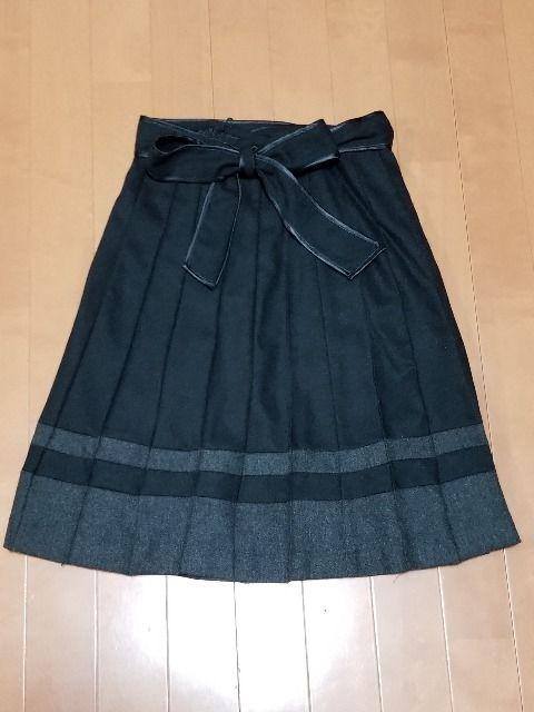 ◆紐リボン付◆バイカラープリーツスカート◆ < 女性ファッション ◆紐リボン付◆バイカラープリーツスカート◆ < 女性ファッションの