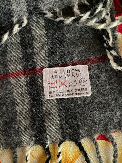 untitled☆グレーチェックマフラー☆カシミヤ入り毛100%☆ < ブランド  untitled☆グレーチェックマフラー☆カシミヤ入り毛100%☆ < ブランドの