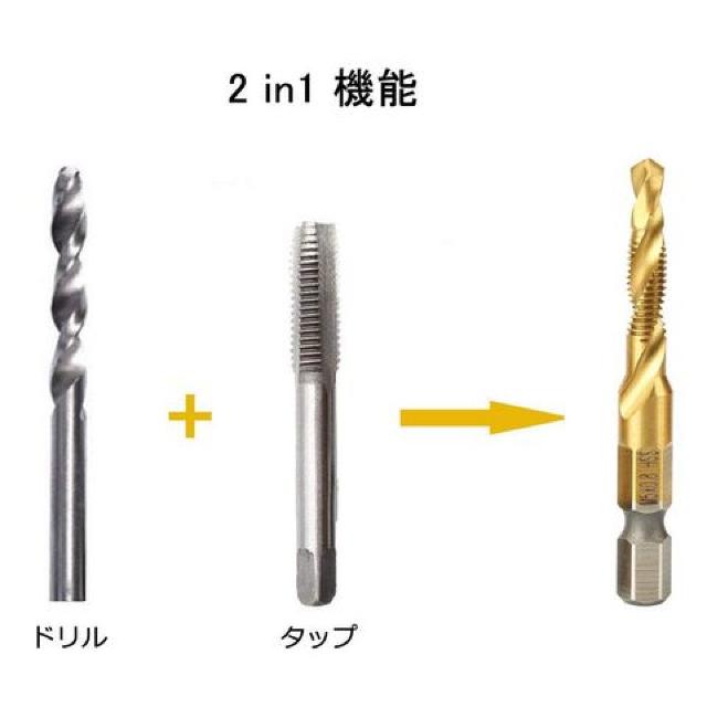 ドリルタップ HSS六角軸 面取りタップ  6本セット < ペット/手芸/園芸  ドリルタップ HSS六角軸 面取りタップ  6本セット < ペット/手芸/園芸の