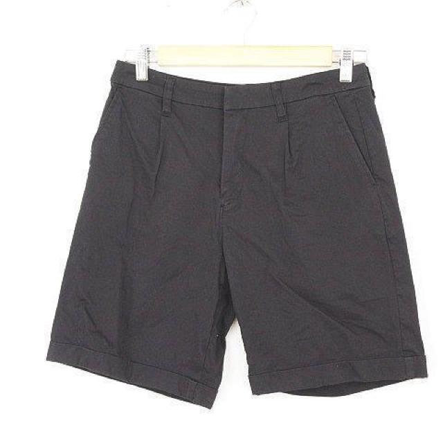 LEPSIM LOWRYS FARM ショートパンツ タック 無地 黒 M < 女性ファッション  LEPSIM LOWRYS FARM ショートパンツ タック 無地 黒 M  < 女性ファッションの