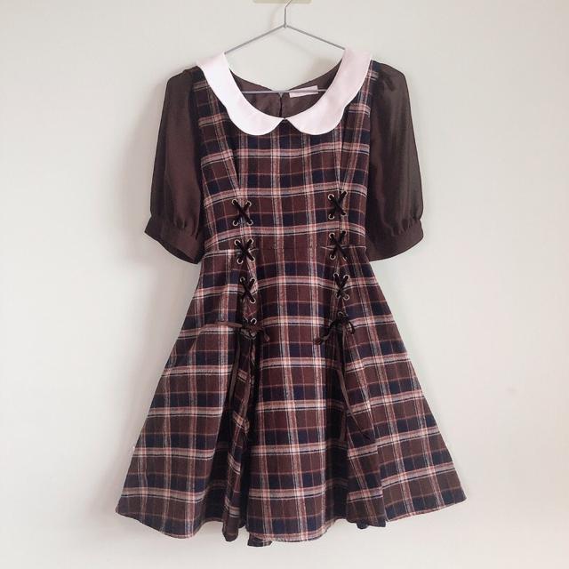 LIZ LISA チェック襟ワンピース < ブランド  LIZ LISA チェック襟ワンピース  < ブランドの