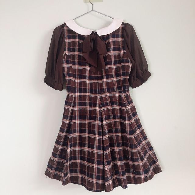 LIZ LISA チェック襟ワンピース < ブランド  LIZ LISA チェック襟ワンピース < ブランドの