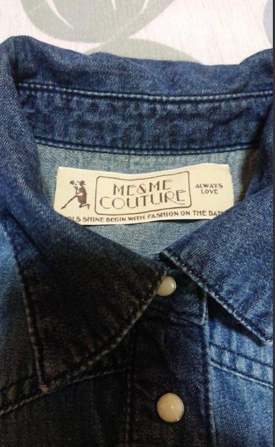 me&me couture インディゴ染め グラデーション シャンブレーウエスタンシャツ デニムシャツ < 女性ファッション  me&me couture インディゴ染め グラデーション シャンブレーウエスタンシャツ デニムシャツ < 女性ファッションの