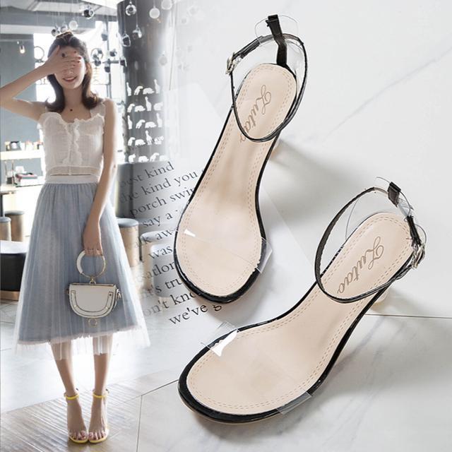 送料無料 新品 クリアサンダルハイヒール レディース韓国 < 女性ファッション  送料無料 新品 クリアサンダルハイヒール レディース韓国 < 女性ファッションの