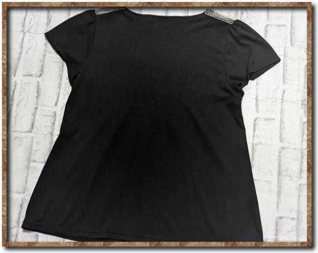 ナネットレポー 飾り付きカットソー 黒 < 女性ファッション  ナネットレポー 飾り付きカットソー 黒 < 女性ファッションの