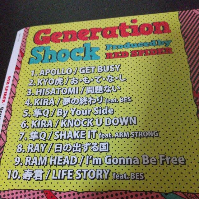 RED SPIDERwGeneration ShockxHISATOMI N  CD/DVD/rfI 