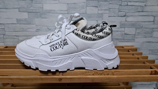 ☆VERSACE ヴェルサーチ ロゴ スニーカー/メンズ/8/27cm☆新作モデル < ブランド  ☆VERSACE ヴェルサーチ ロゴ スニーカー/メンズ/8/27cm☆新作モデル < ブランドの