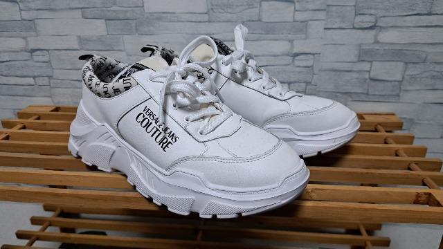 ☆VERSACE ヴェルサーチ ロゴ スニーカー/メンズ/8/27cm☆新作モデル < ブランド  ☆VERSACE ヴェルサーチ ロゴ スニーカー/メンズ/8/27cm☆新作モデル < ブランドの