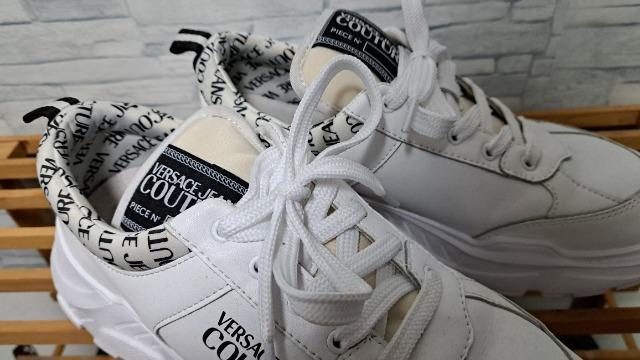 ☆VERSACE ヴェルサーチ ロゴ スニーカー/メンズ/8/27cm☆新作モデル < ブランド  ☆VERSACE ヴェルサーチ ロゴ スニーカー/メンズ/8/27cm☆新作モデル < ブランドの