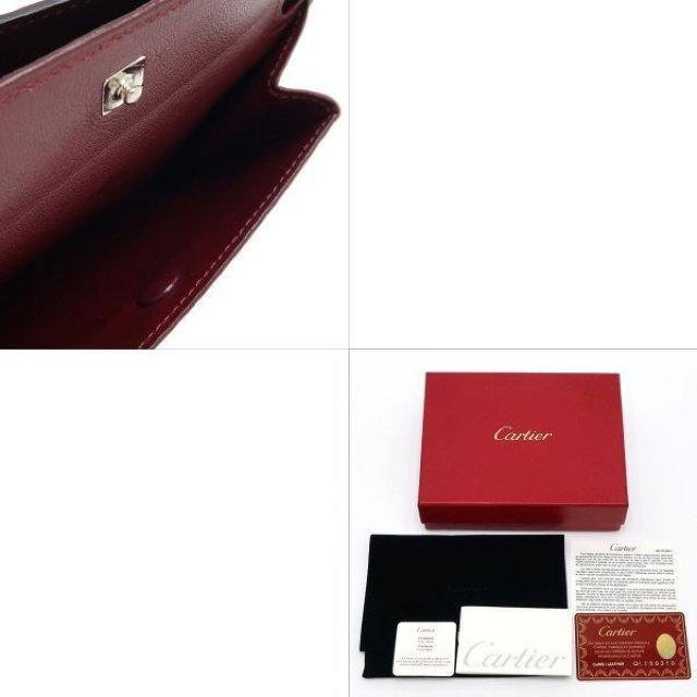 ◆ 本物 美品 ◆ カルティエ 2つ折り財布 小銭入れ付き マストライン カーフ ブラック 黒 保存袋 箱 人気 L3000595 < ブランド  ◆ 本物 美品 ◆ カルティエ 2つ折り財布 小銭入れ付き マストライン カーフ ブラック 黒 保存袋 箱 人気 L3000595 < ブランドの