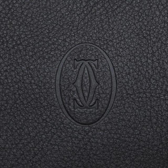 ◆ 本物 美品 ◆ カルティエ 2つ折り財布 小銭入れ付き マストライン カーフ ブラック 黒 保存袋 箱 人気 L3000595 < ブランド  ◆ 本物 美品 ◆ カルティエ 2つ折り財布 小銭入れ付き マストライン カーフ ブラック 黒 保存袋 箱 人気 L3000595 < ブランドの