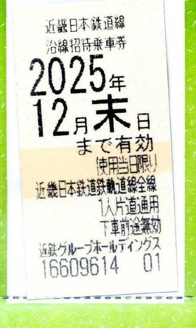 近鉄 近畿日本鉄道 株主優待乗証 1枚 株主優待券 < チケット/金券  近鉄 近畿日本鉄道 株主優待乗証 1枚 株主優待券  < チケット/金券の