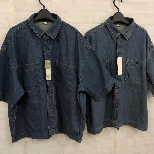 即決 新品 GU ジーユー デニムボクシーワークシャツ 2枚セット < 男性ファッション 即決 新品 GU ジーユー デニムボクシーワークシャツ 2枚セット < 男性ファッションの