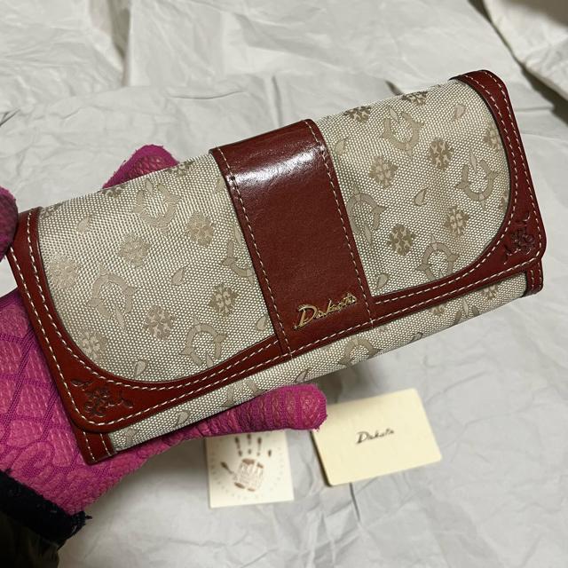 【保管未使用品】【DAKOTA / ダコタ】 フォーリア / レザー / 長財布 二つ折り 牛革 ジャガード < ブランド 【保管未使用品】【DAKOTA / ダコタ】 フォーリア / レザー / 長財布 二つ折り 牛革 ジャガード < ブランドの