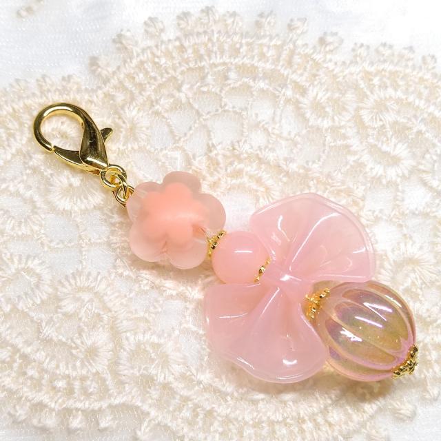 ハンドメイド☆少し大きめカニカン☆ビーズチャーム < 女性ファッション ハンドメイド☆少し大きめカニカン☆ビーズチャーム < 女性ファッションの