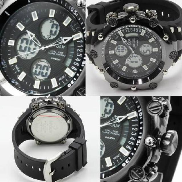 NEW★アナログ&デジタル・ビッグフェイス腕時計MB2BW < 男性アクセサリー/時計  NEW★アナログ&デジタル・ビッグフェイス腕時計MB2BW < 男性アクセサリー/時計の