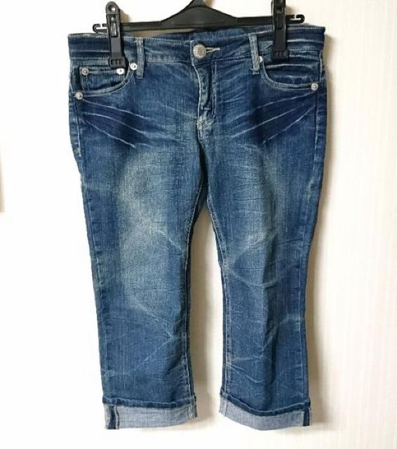 シワ加工 クロップド デニム パンツ★ < 女性ファッション シワ加工 クロップド デニム パンツ★ < 女性ファッションの